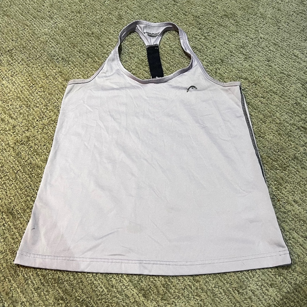 Purple athletic tank top